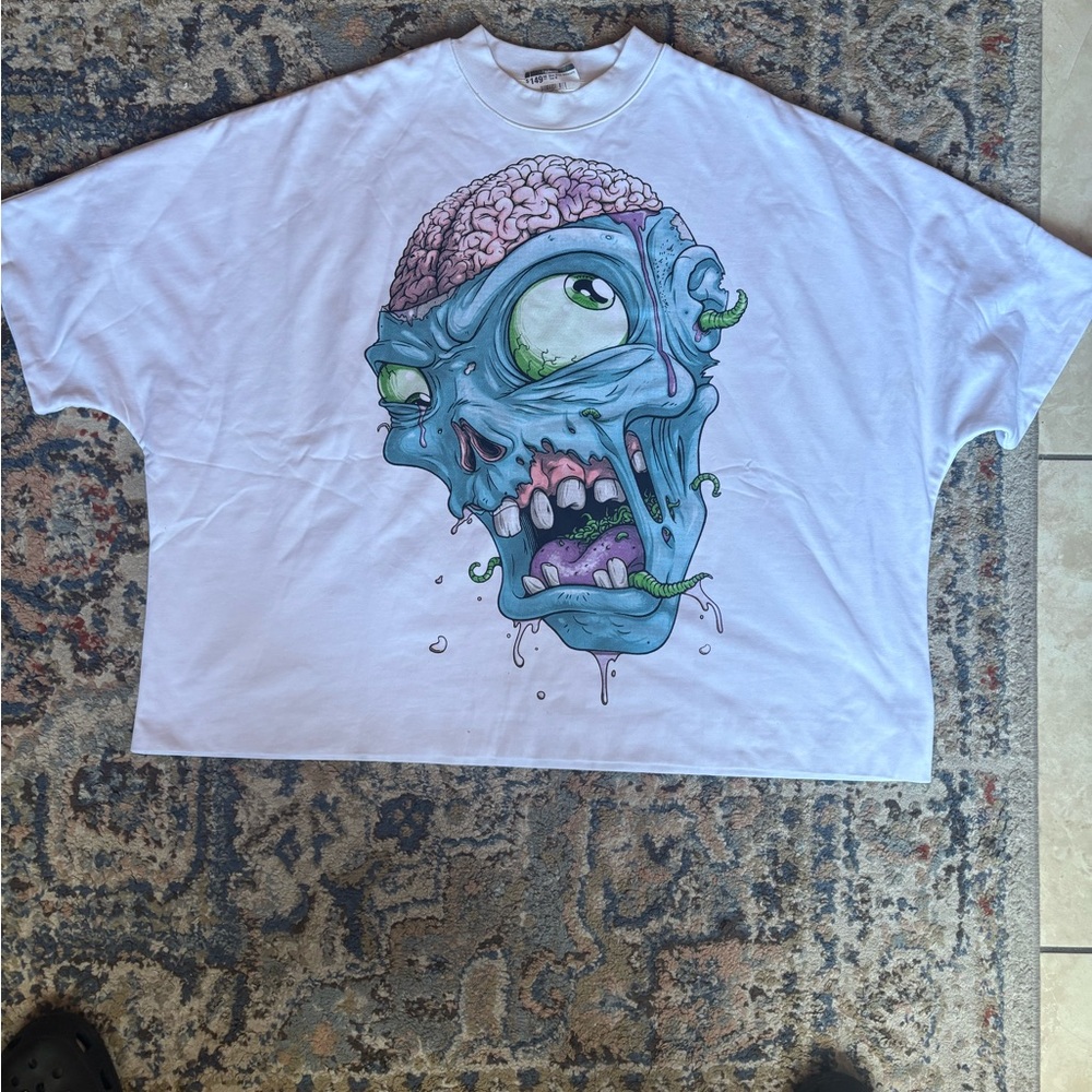 Billionaire Studios Oversized big face zombie Tee